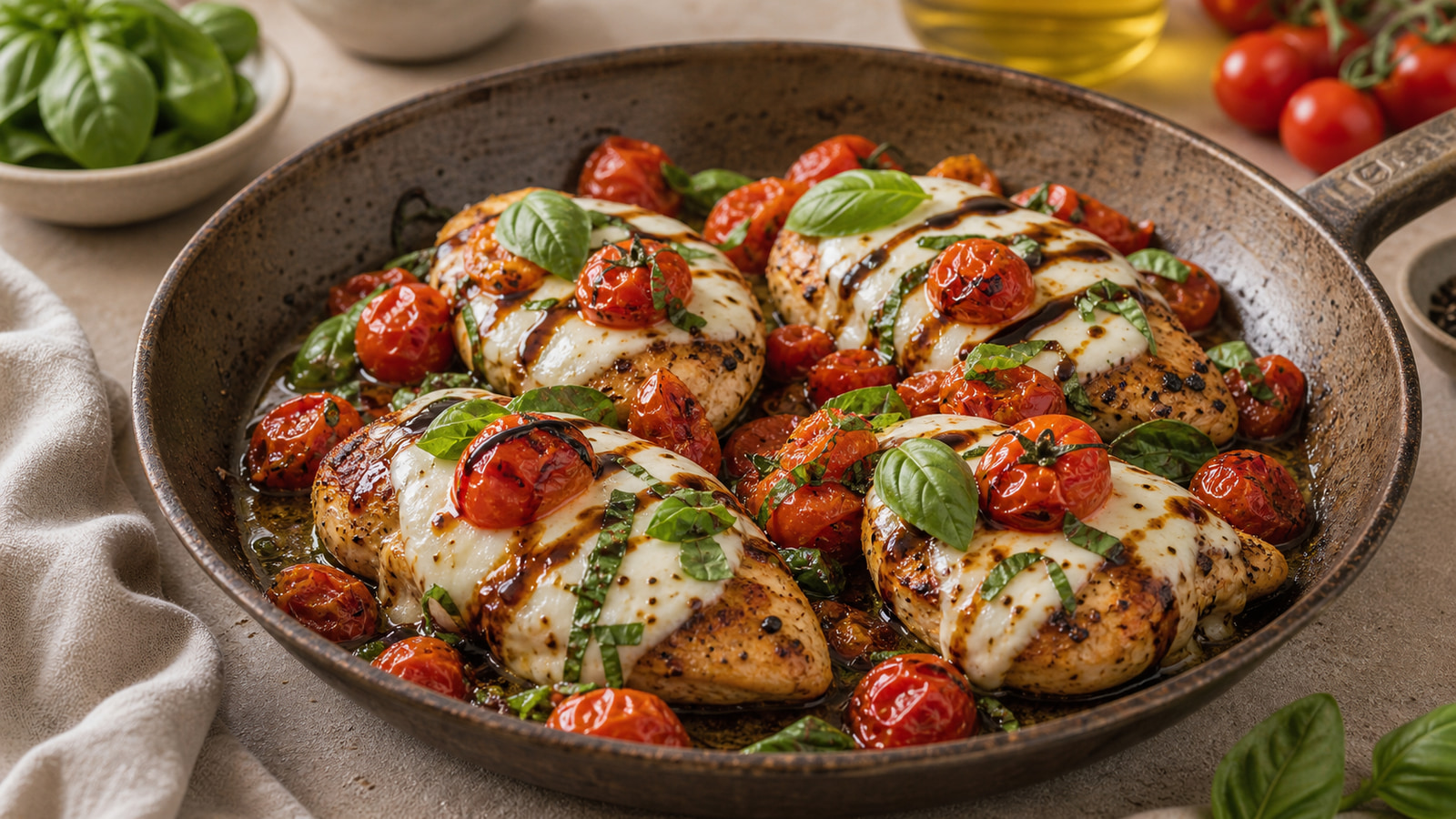Caprese Chicken Skillet