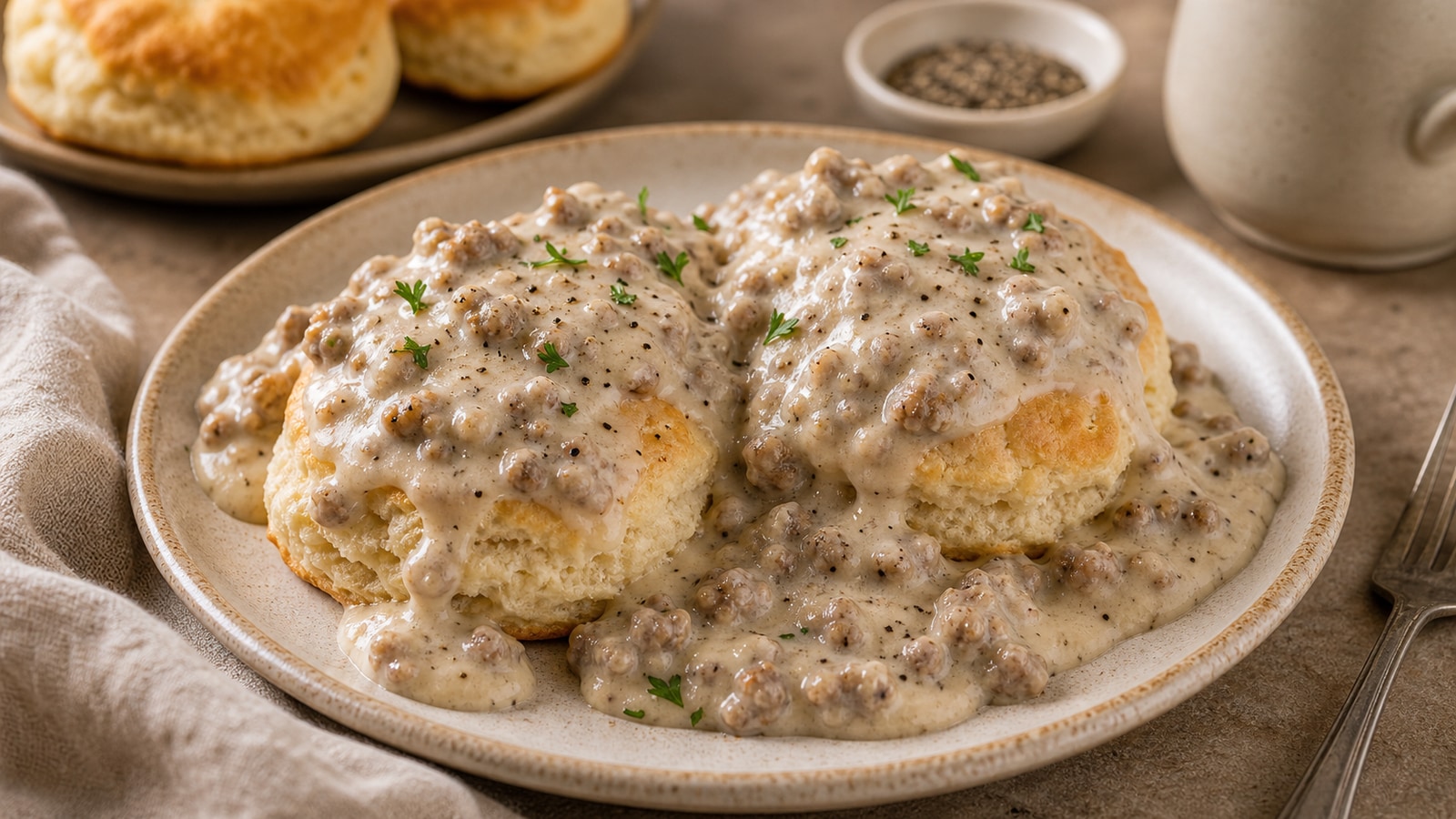 Southern Biscuits and Gravy