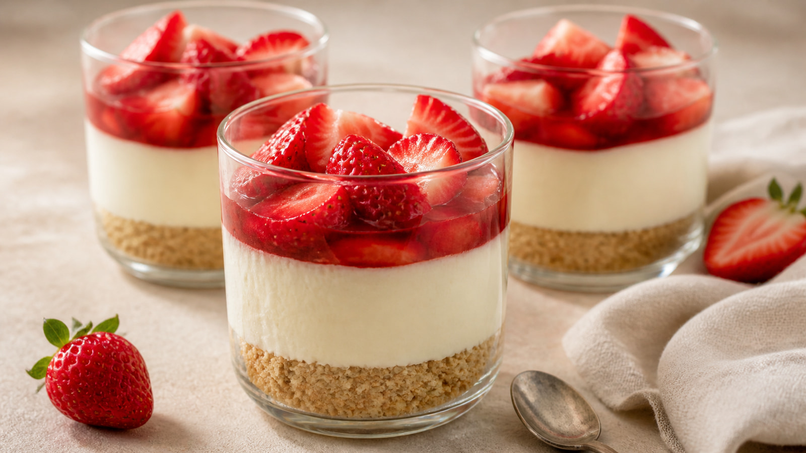 Strawberry Cheesecake Cups