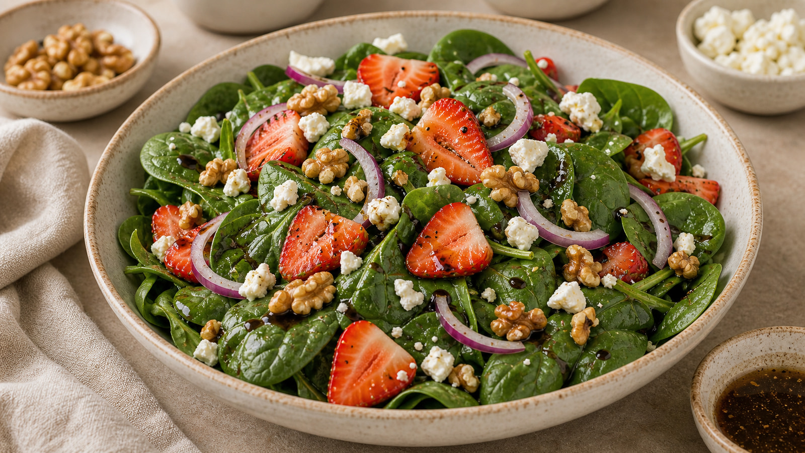 Strawberry Spinach Salad