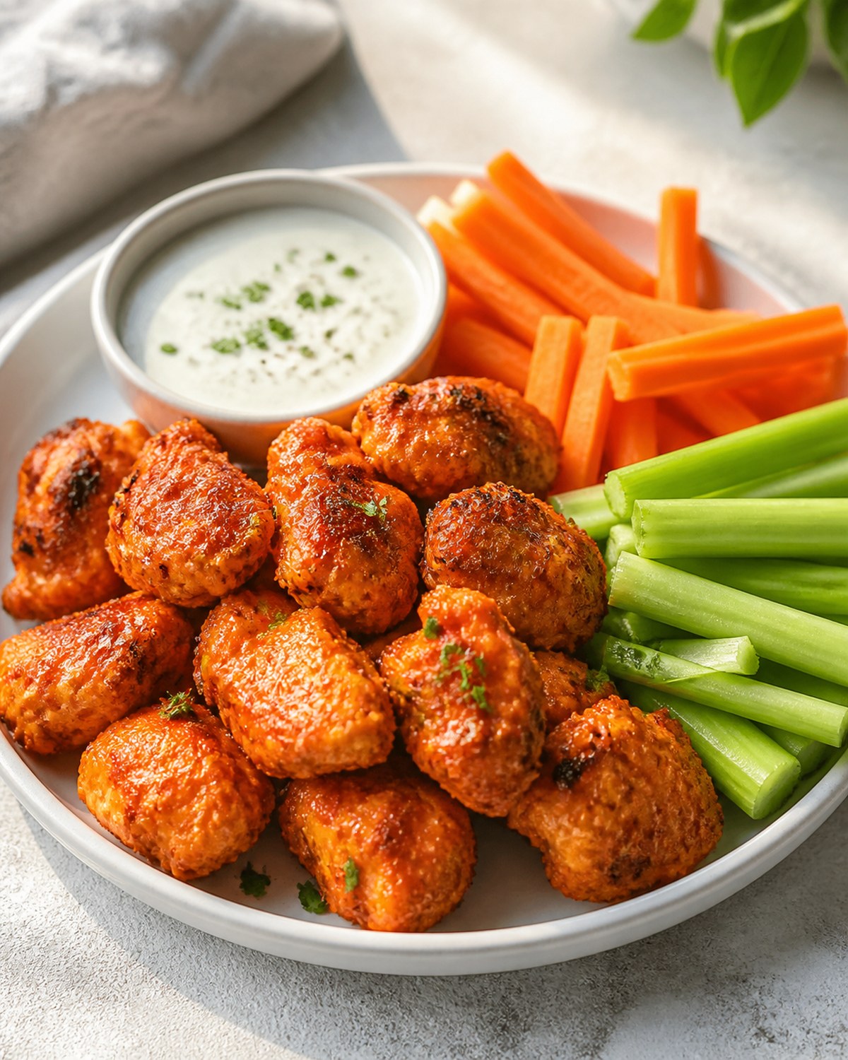 Air Fryer Buffalo Chicken Bites