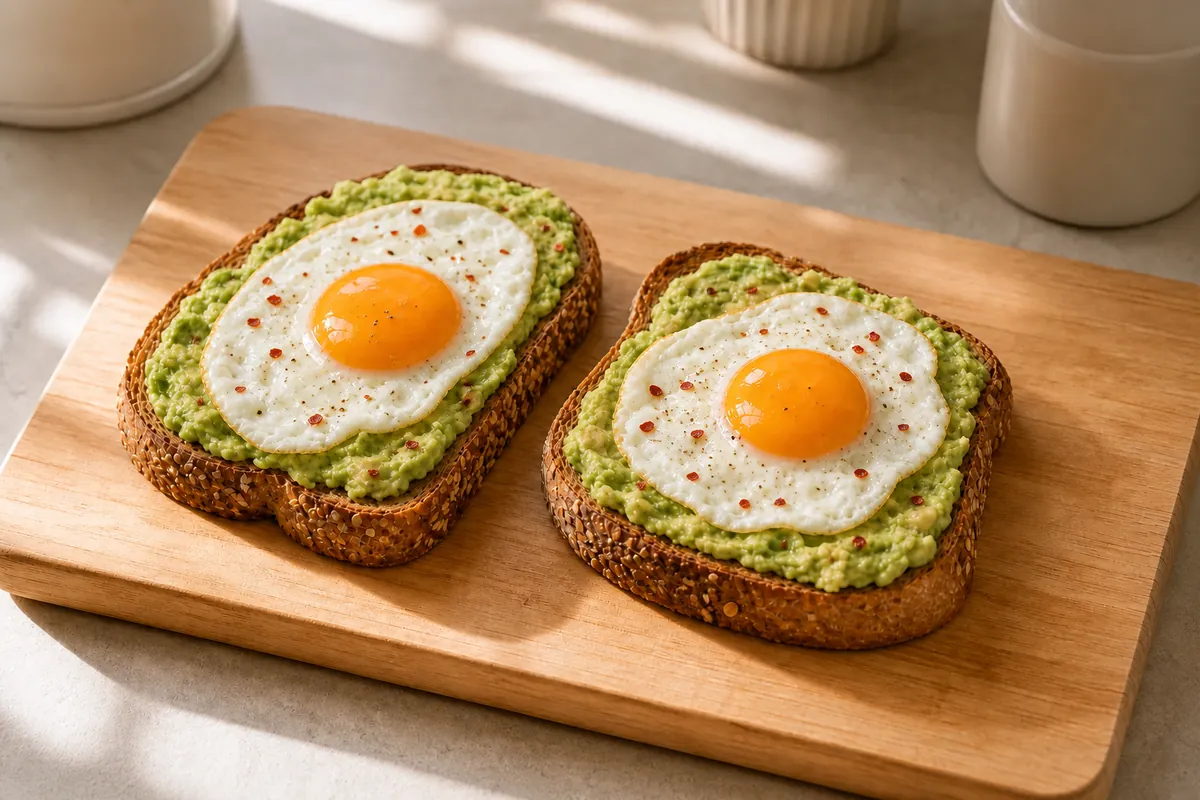 Add toppings for Avocado Egg Toast