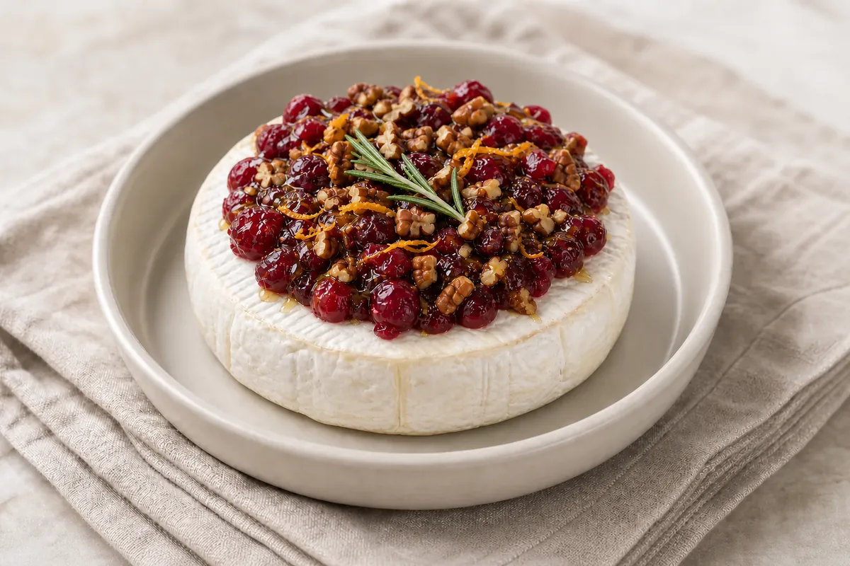 Finish for Baked Brie with Cranberries