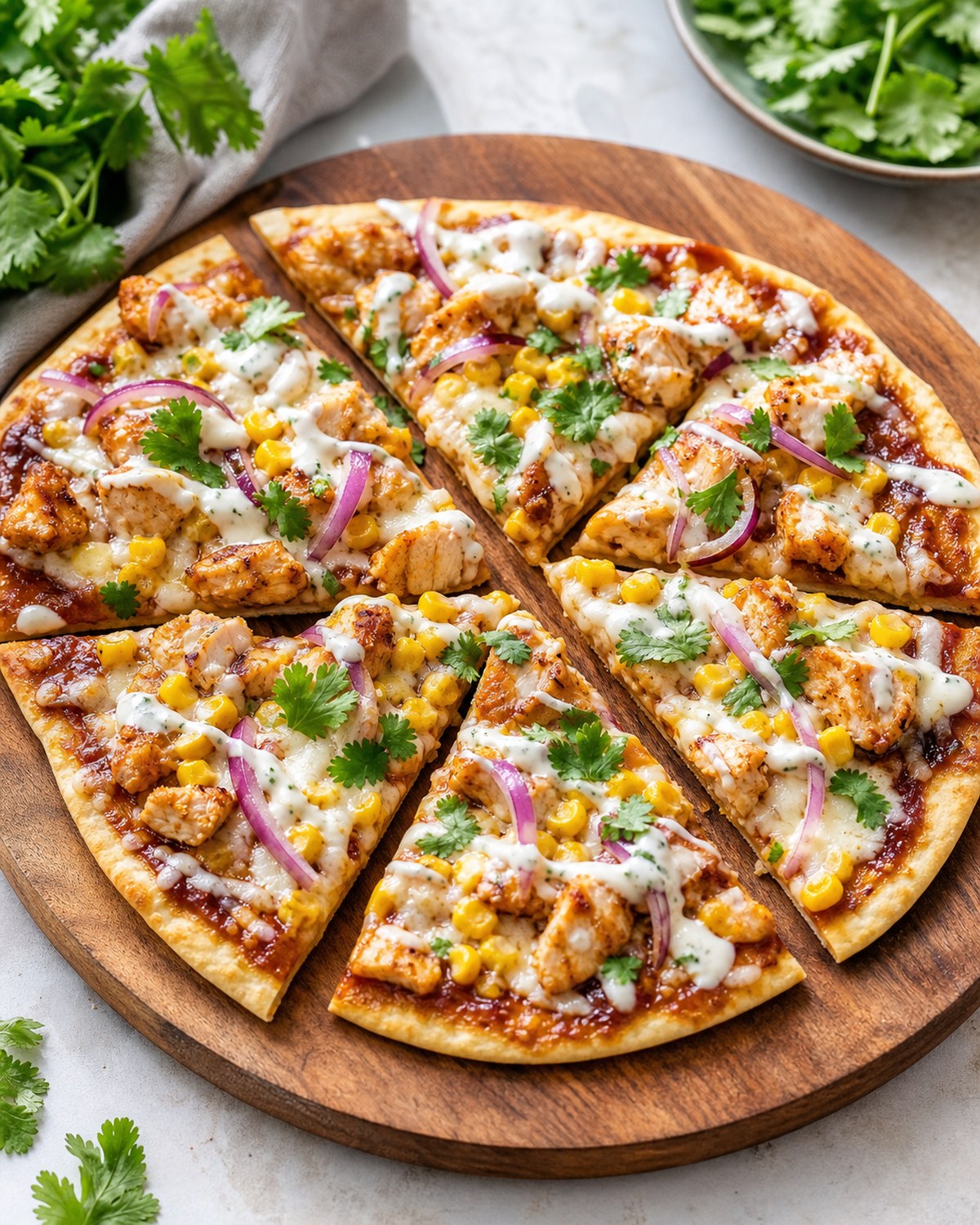 BBQ Chicken Flatbread Pizza