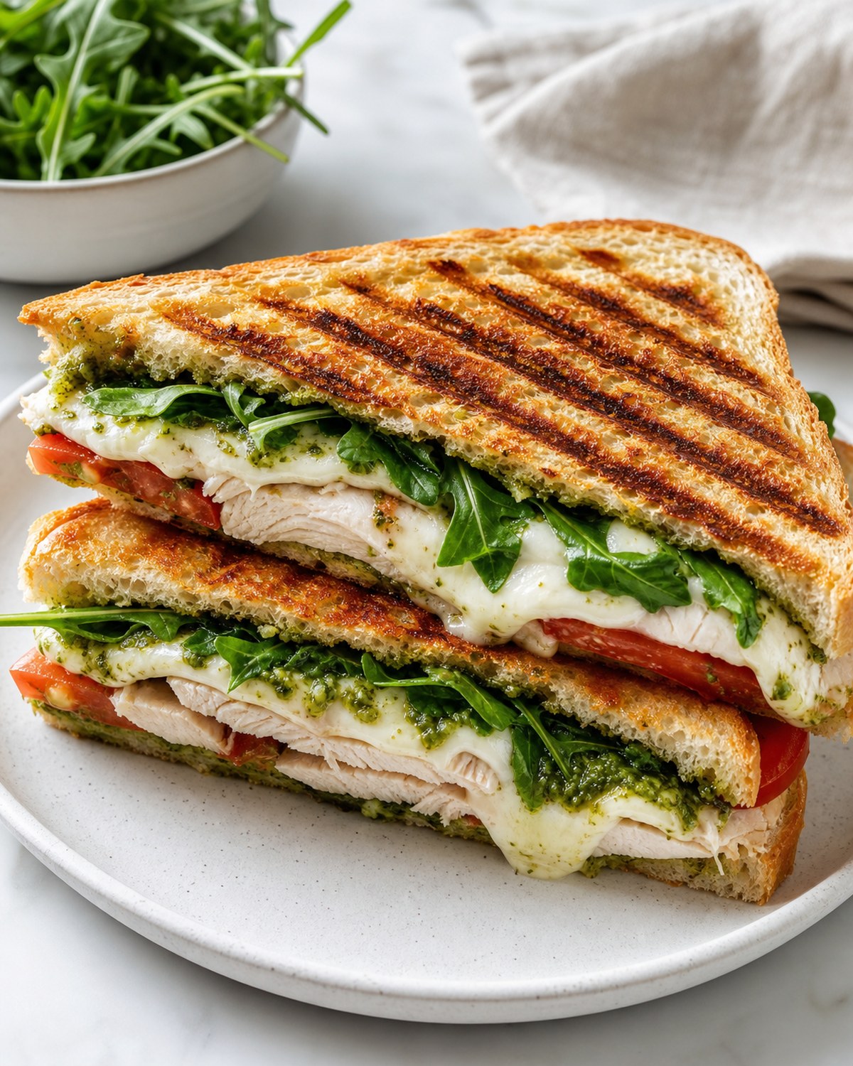 Caprese Pesto Turkey Panini