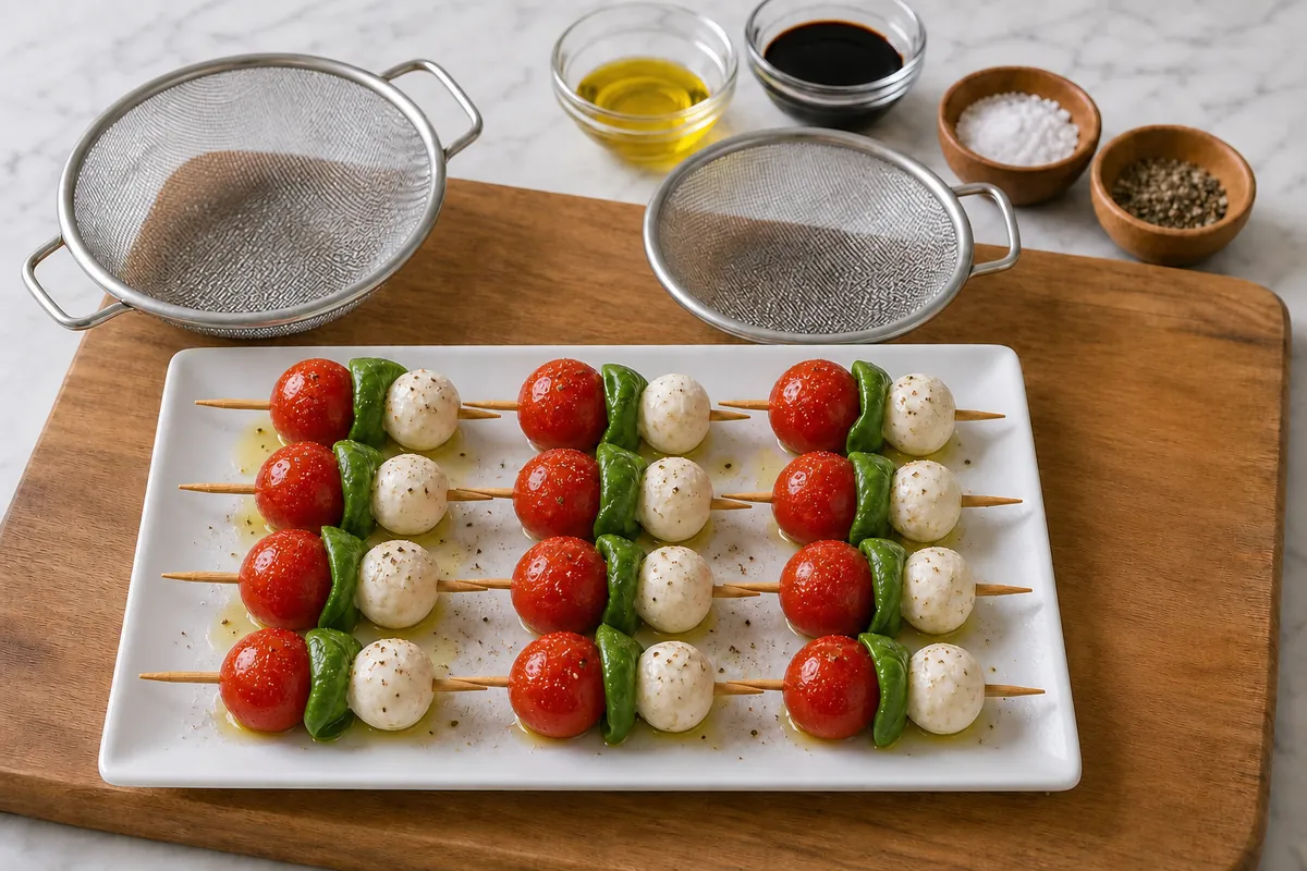 Season for Caprese Skewers
