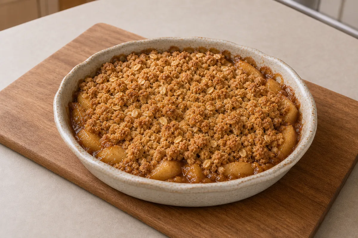 Bake for Caramel Apple Crisp