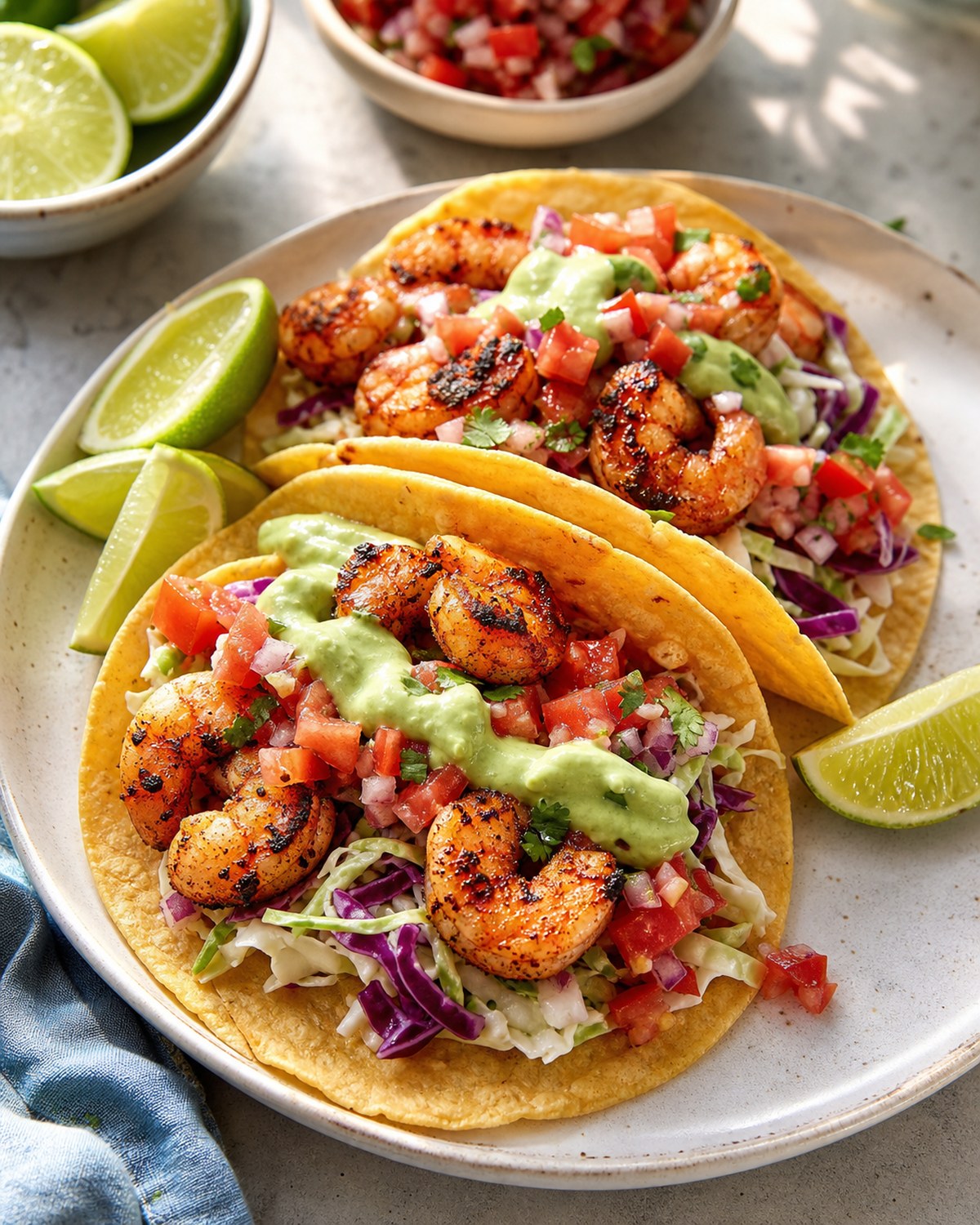 Chili Lime Grilled Shrimp Tacos