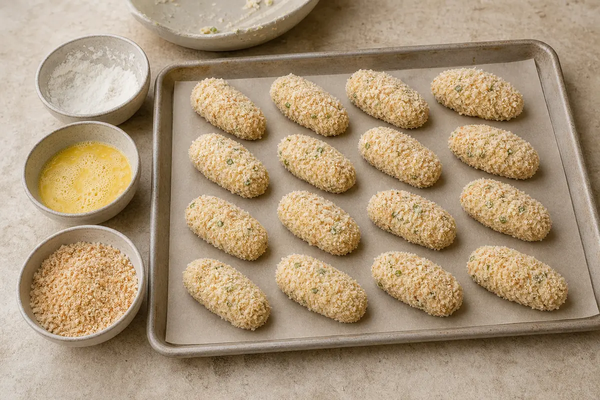 Bread the bites for Jalapeño Popper Bites