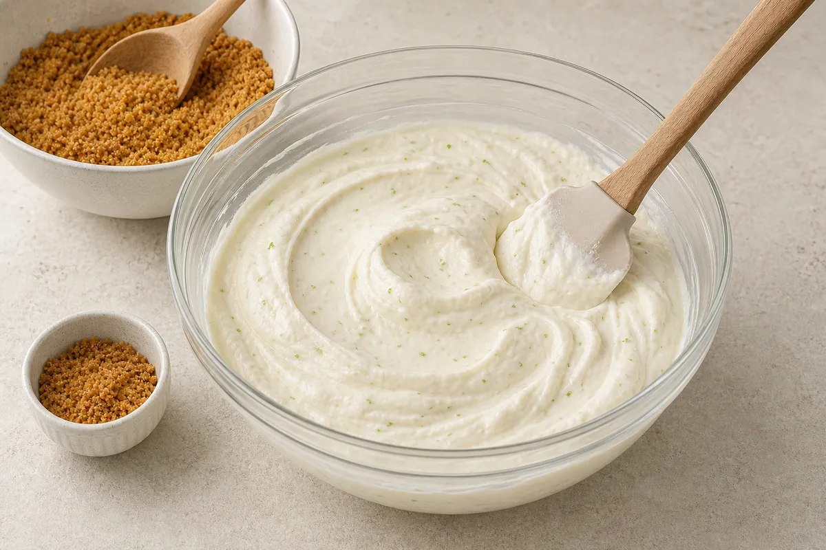 Lighten the filling for Key Lime Pie Icebox Cups
