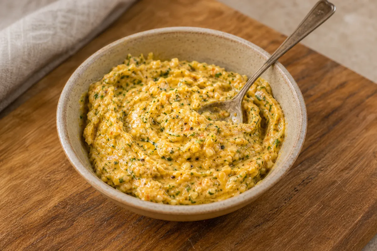 Make the herb butter for Lemon Herb Roast Chicken