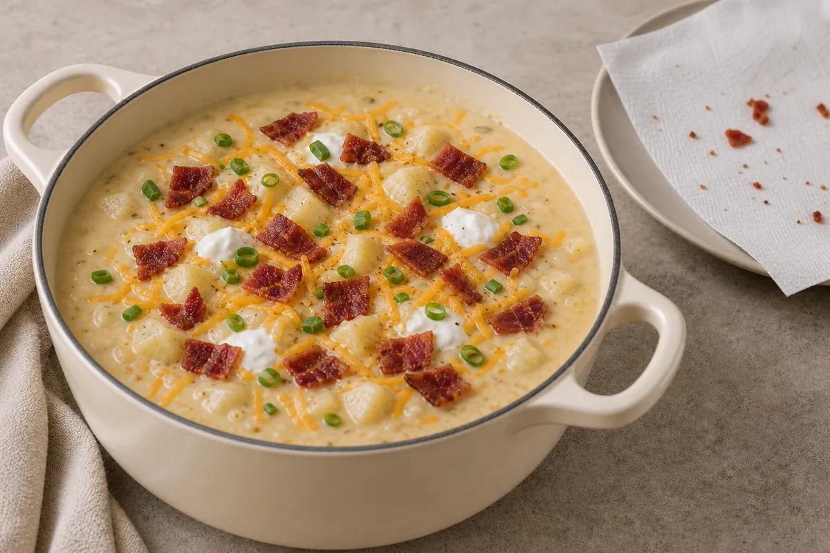 Finish for Loaded Baked Potato Soup