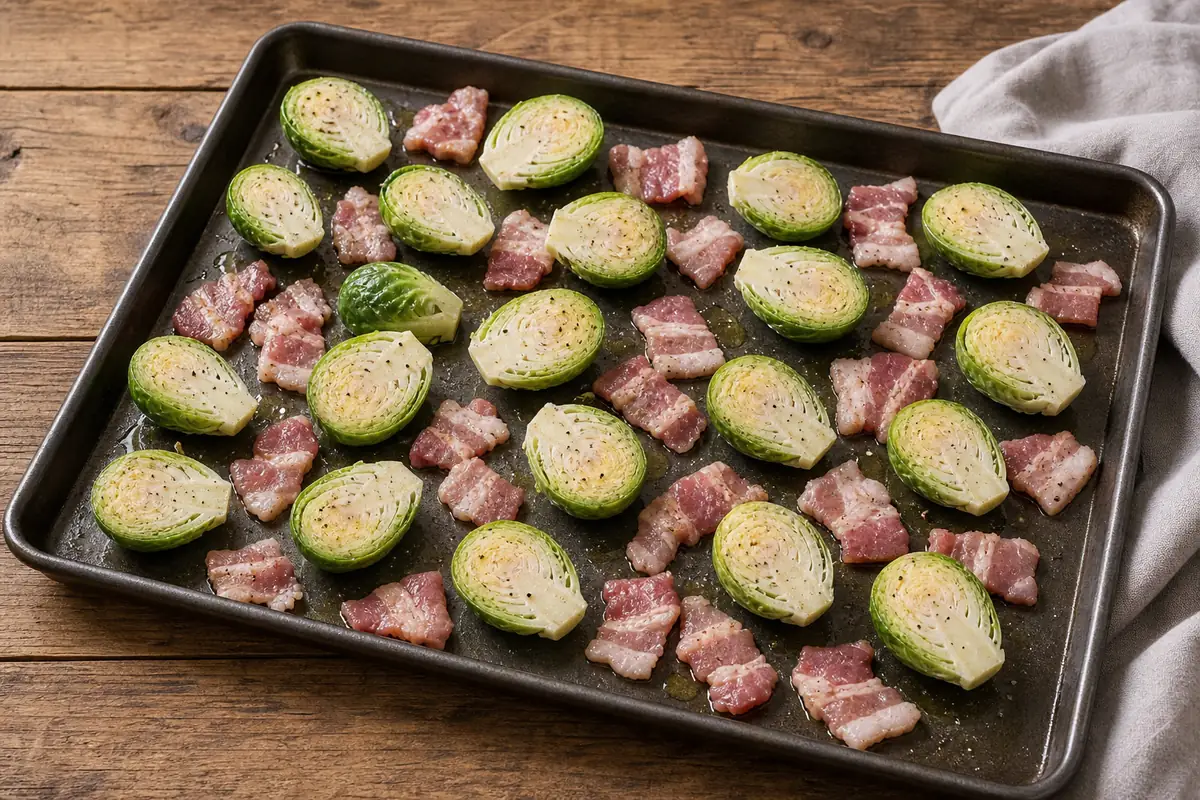 Season for Maple Bacon Brussels Sprouts