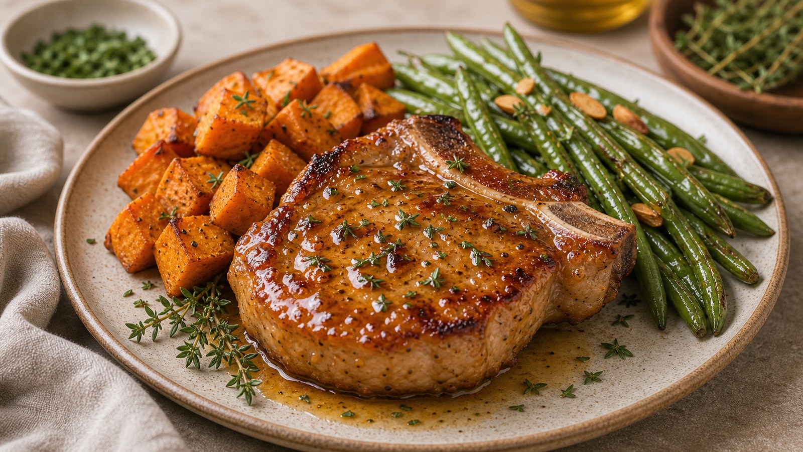 Maple Glazed Pork Chops