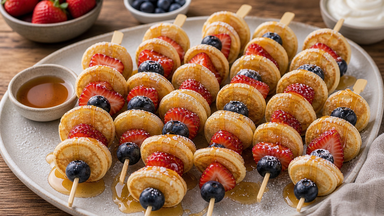 Mini Pancake Skewers