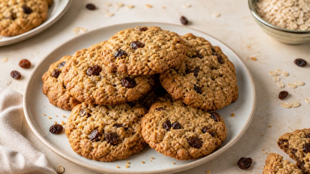 Oatmeal Raisin Cookies recipe served fresh with a beautiful homemade presentation