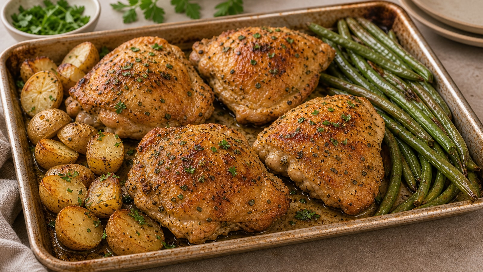 Ranch Roasted Chicken Thighs