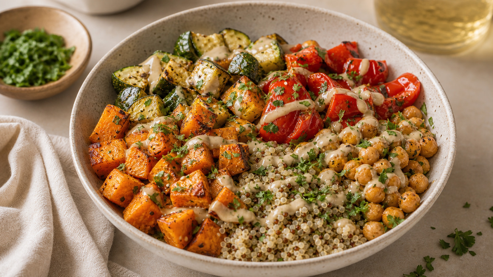 Roasted Vegetable Quinoa Bowl