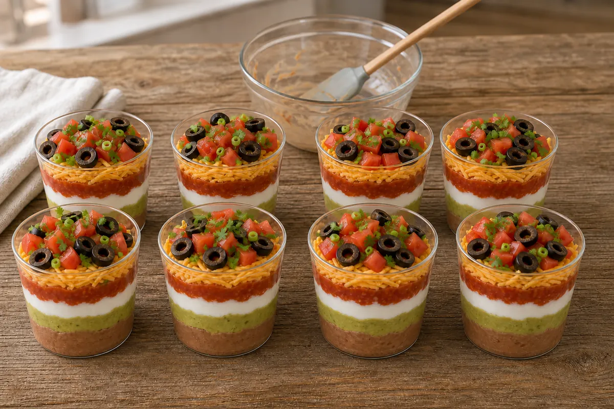 Garnish for Seven Layer Dip Cups