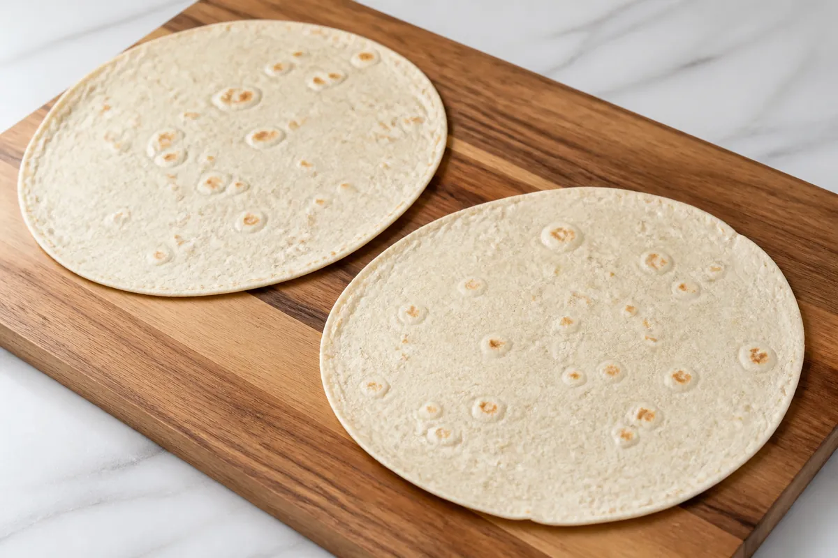 Prepare the tortillas for Turkey Pesto Caprese Wraps